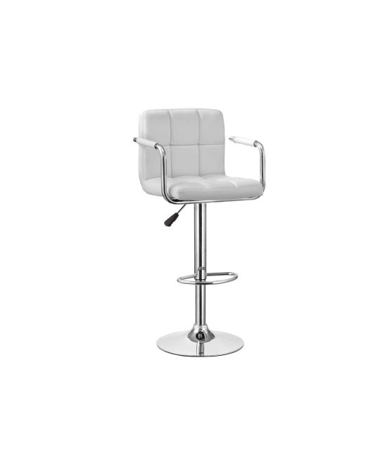 HHC2494 White Adjustable Barstool 2 Per Box