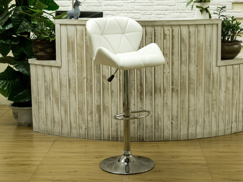 HHC2201 White Bucket Seat Barstool 2 Per Box