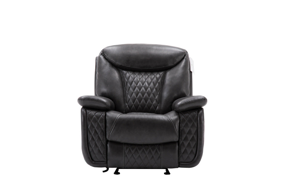 Chanel Gray 3pc Reclining Living Room Set