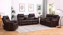 Load image into Gallery viewer, Sara Brown 3pc Reclining Set
