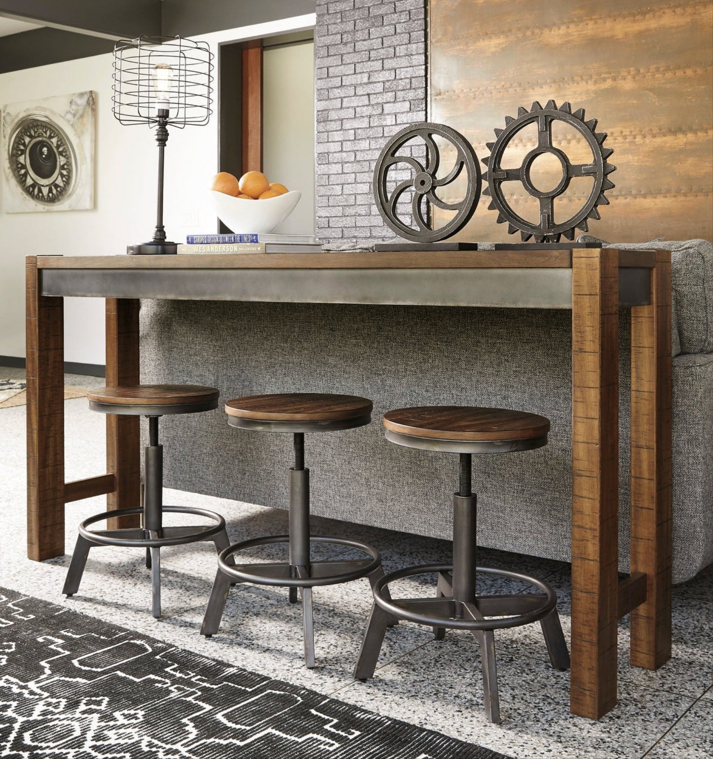 Torjin Brown/Gray 4pc Counter Height Set
D440-52
