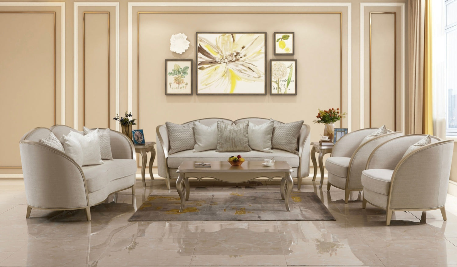 Classic & Luxury Living Room Sets