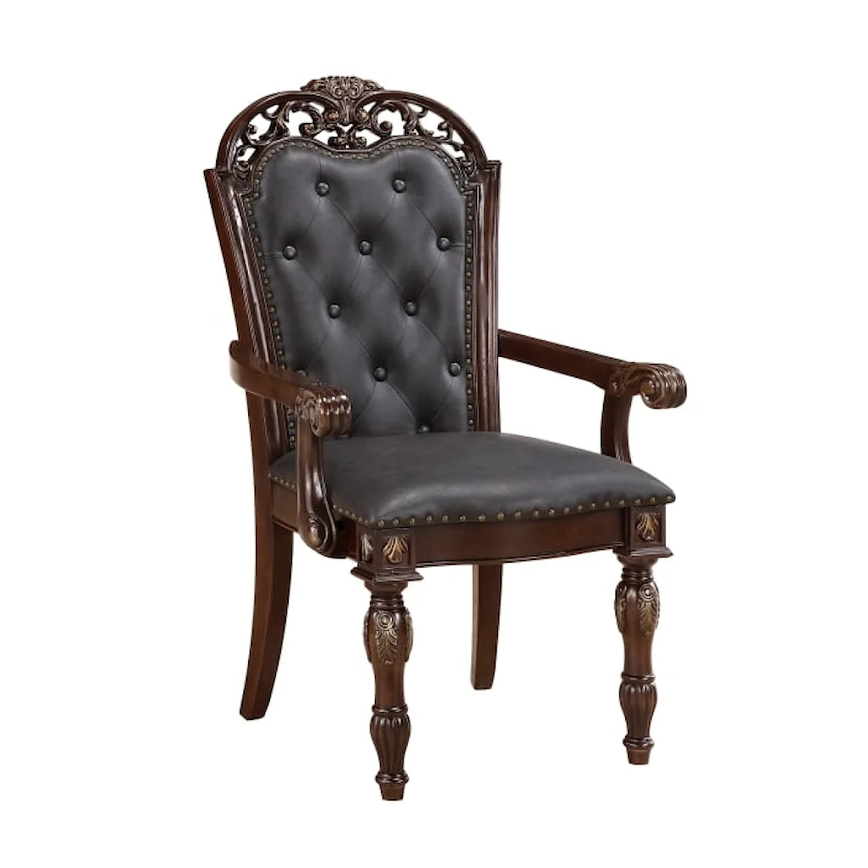 Adelina Cherry Birch Veneer Extendable  Dining Room Set 1468