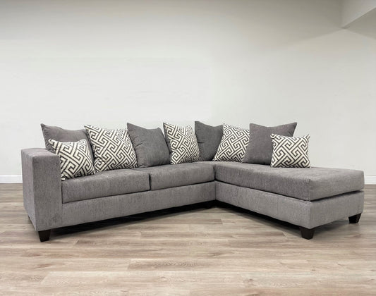 Smoke Fabric Sectional  110