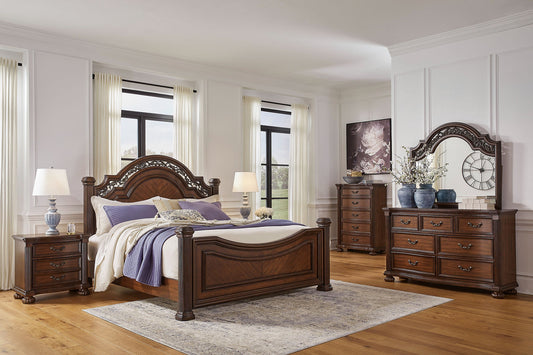 Lavinton Brown Poster Bedroom Set B764