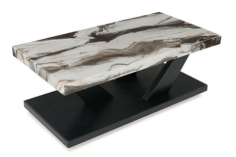 Cendill Dark Brown/White/Black Table (Set of 3) T403