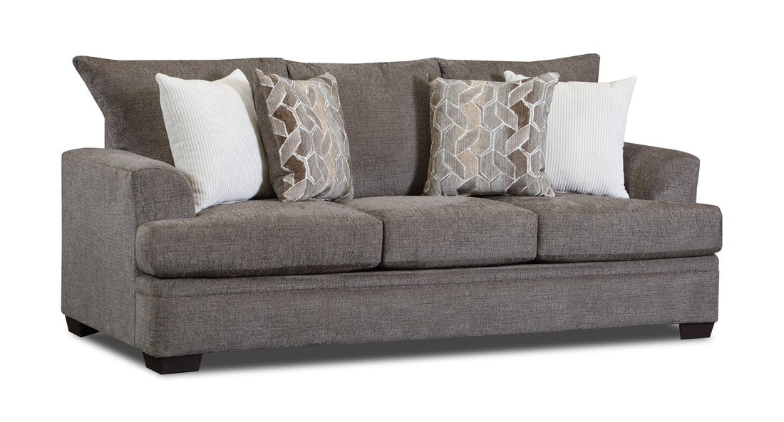 3650 Mocha/Nutmeg Chenille Sofa and Loveseat