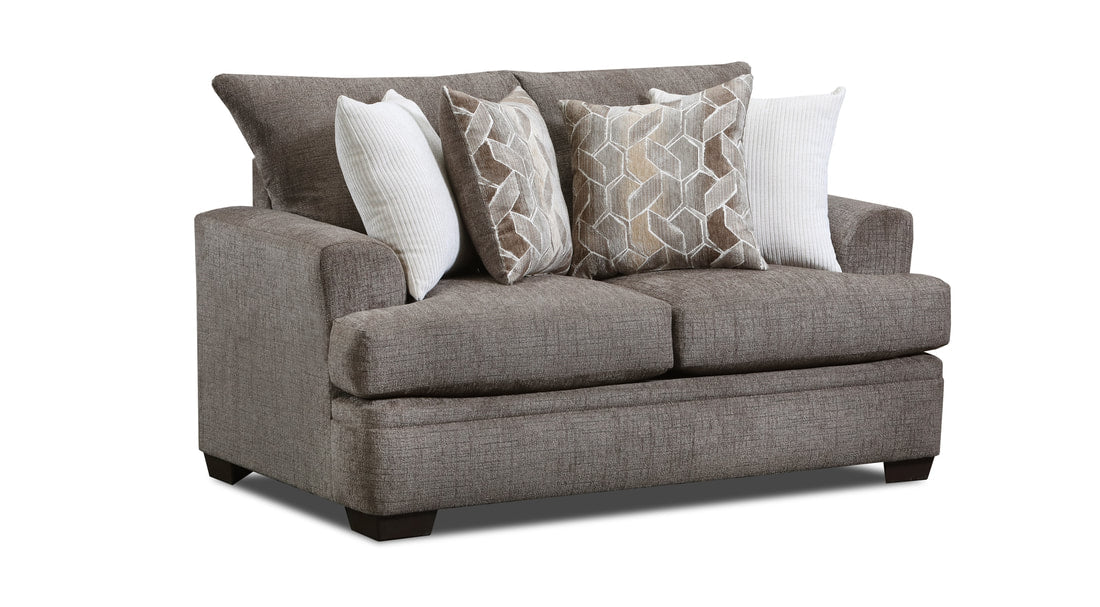 3650 Mocha/Nutmeg Chenille Sofa and Loveseat