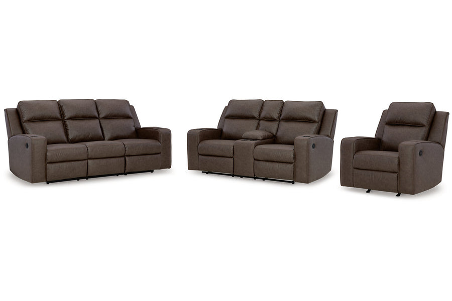 Lavenhorne Umber Reclining Living Room Set 63306