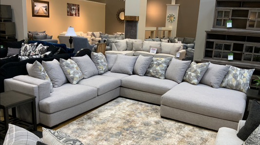 880 Gray Fabric OVERSIZED Sectional