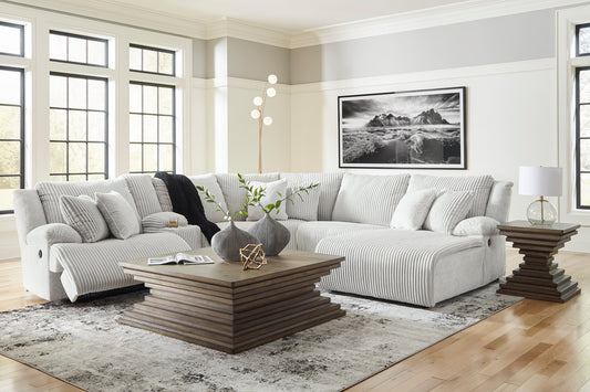 Top Tier Alloy Reclining Sectional with Chaise 92706