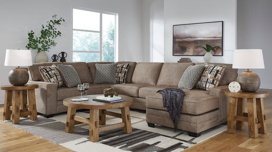 Cannonbrook Nutmeg 3pc Sectional with Chaise 98201