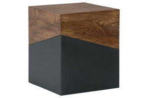 Trailbend Brown/Gunmetal Accent Table     A4000311