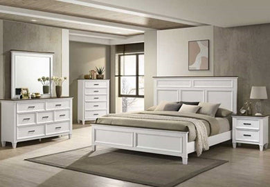 Everdeen White Panel Bedroom Set B6512