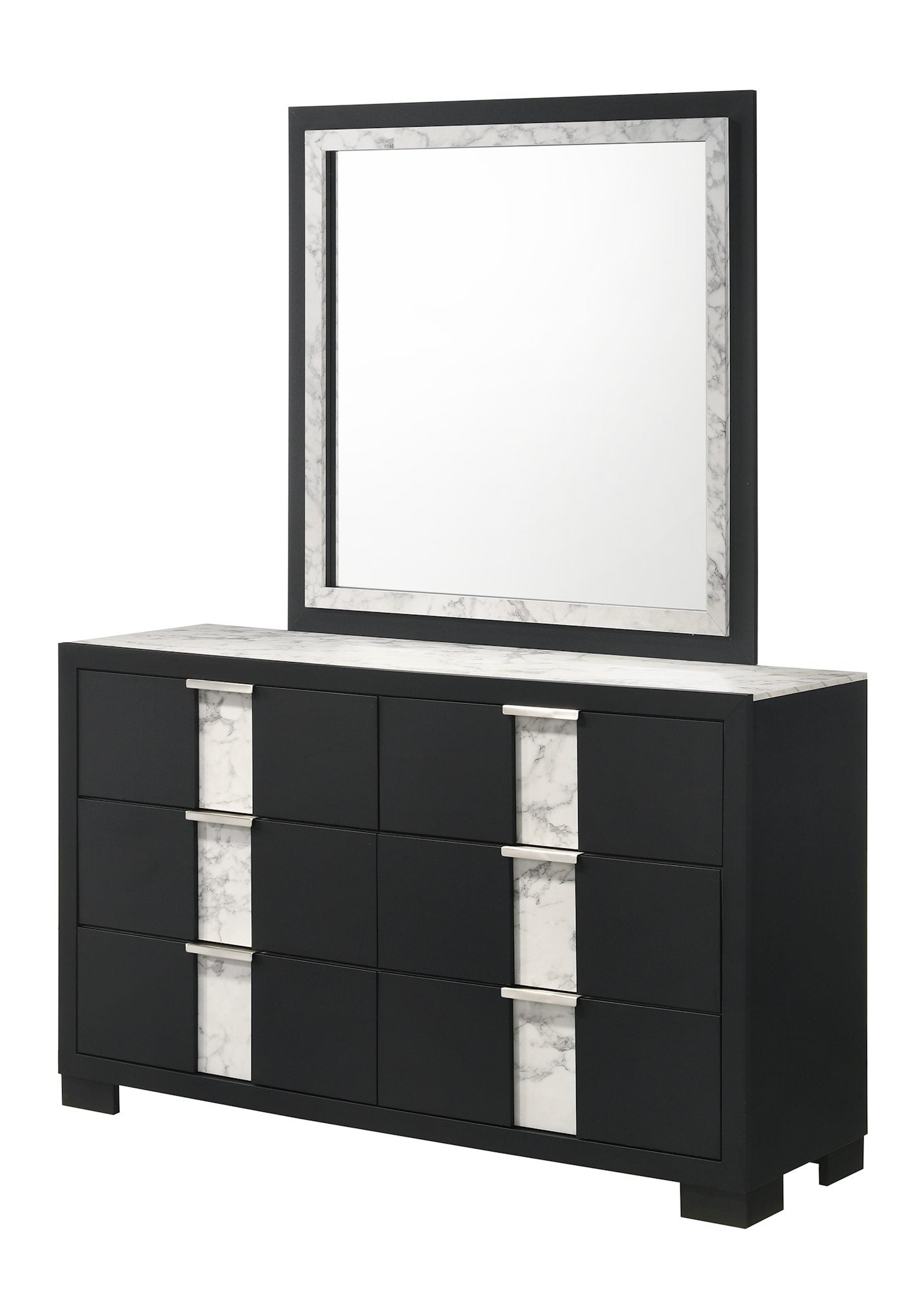 Rangley Black LED Panel Bedroom Set B6835