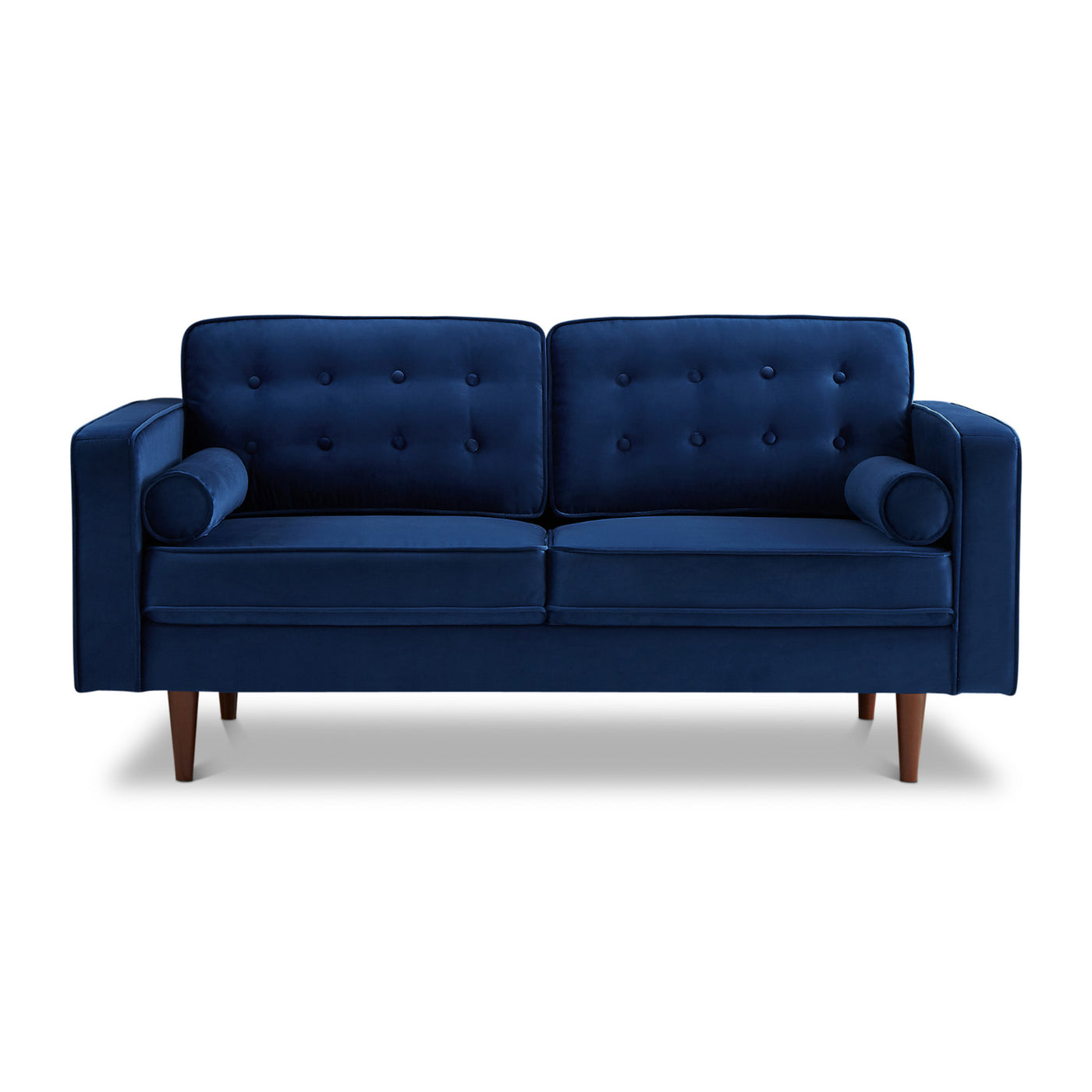 Casey Blue Velvet Loveseat