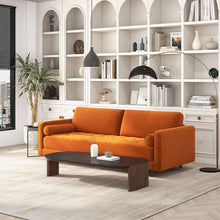 Load image into Gallery viewer, Anthony Mid-Century Modern Burnt Orange  Velvet Sofa
