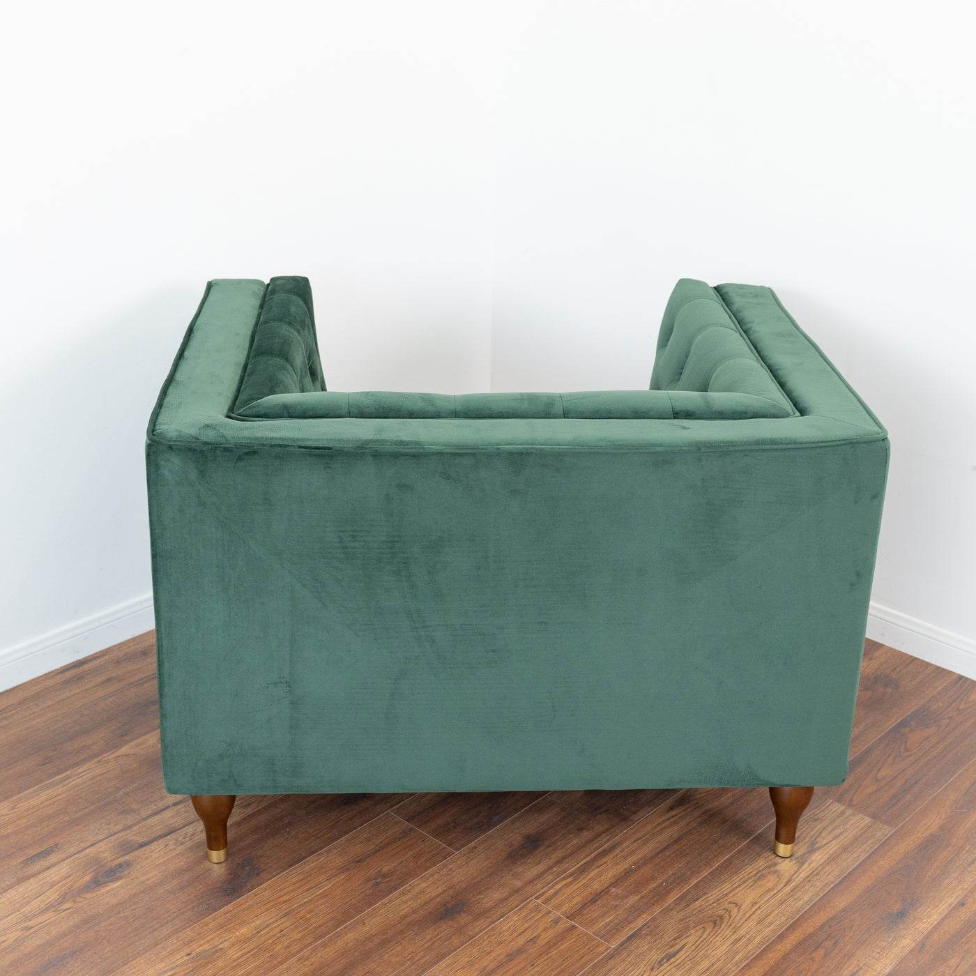 Evelyn Dark  Green Velvet Lounge Chair