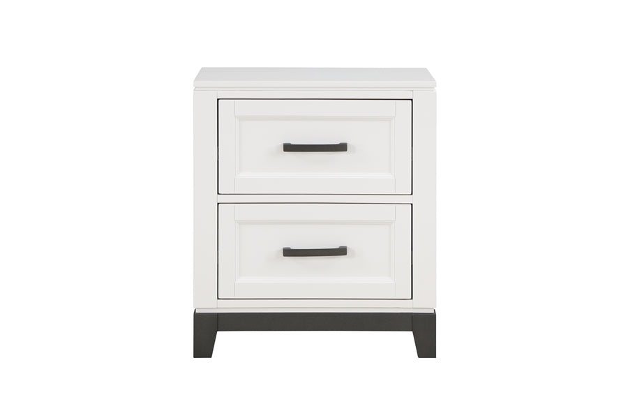 Garretson White/Metallic Gray Platform Bedroom Set 1450