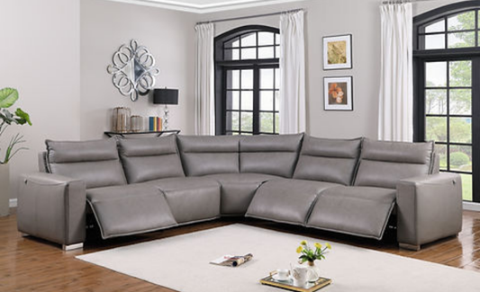 Sierra Grey POWER/OVERSIZED Reclining Sectional MI-1235