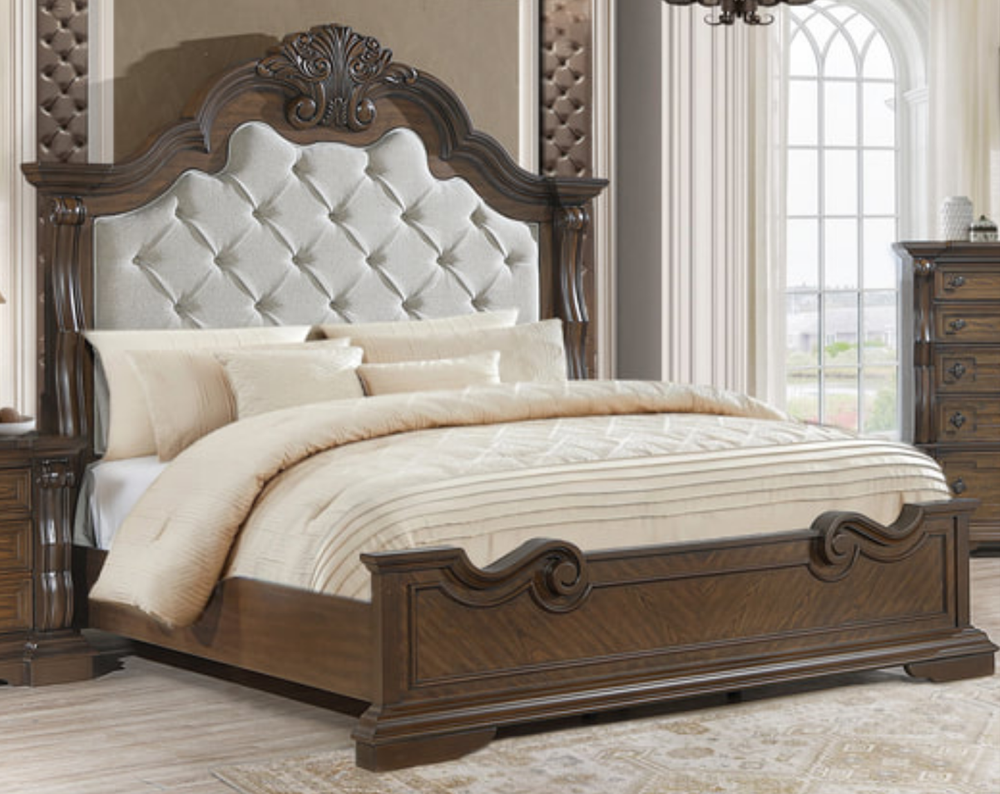B9000 Brown Panel Bedroom Set