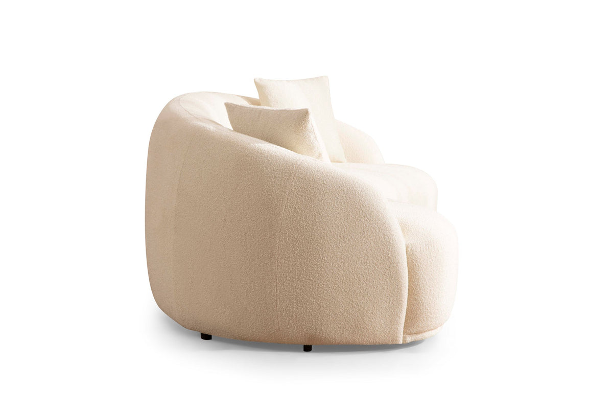 Bonita Ivory Boucle Living Room Set