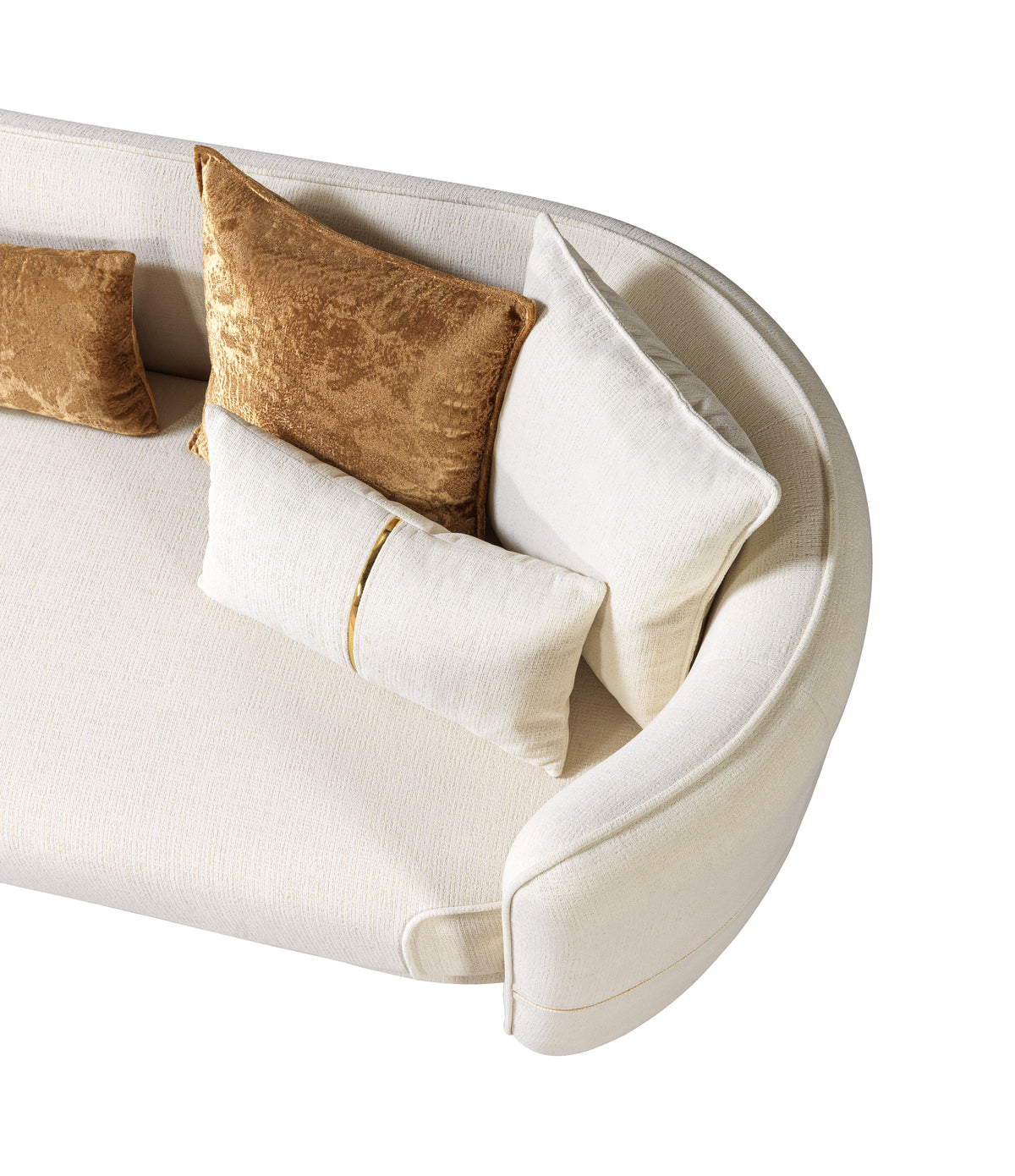 Helena Ivory Velvet Living Room Set