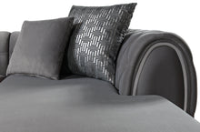 Load image into Gallery viewer, Jessie Velvet Gray Double Chaise Sectional