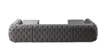 Load image into Gallery viewer, Jessie Velvet Gray Double Chaise Sectional