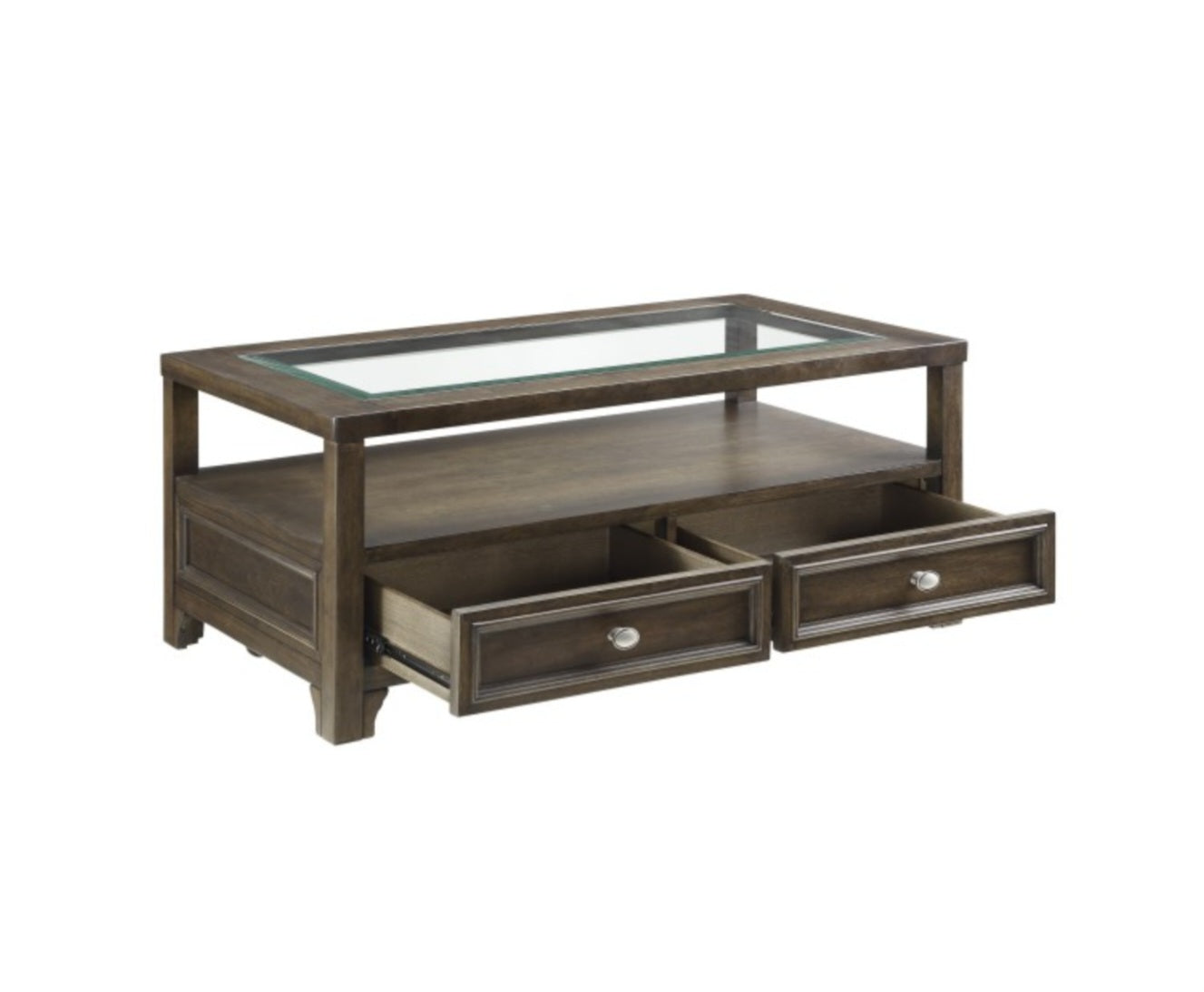 Auburn Cherry 2pc Coffee Table Set 3624