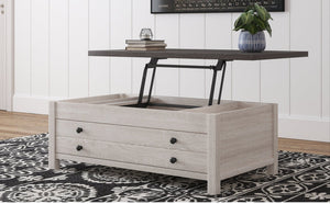 Dorrinson Two-tone Coffee Table with Lift Top T287