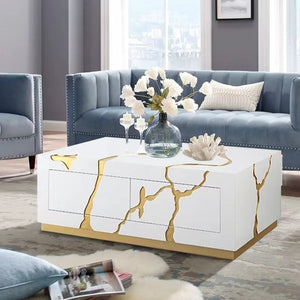 White/Gold  Coffee Table A902