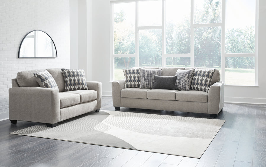 Avenal Park Flannel Sofa and Loveseat 50805