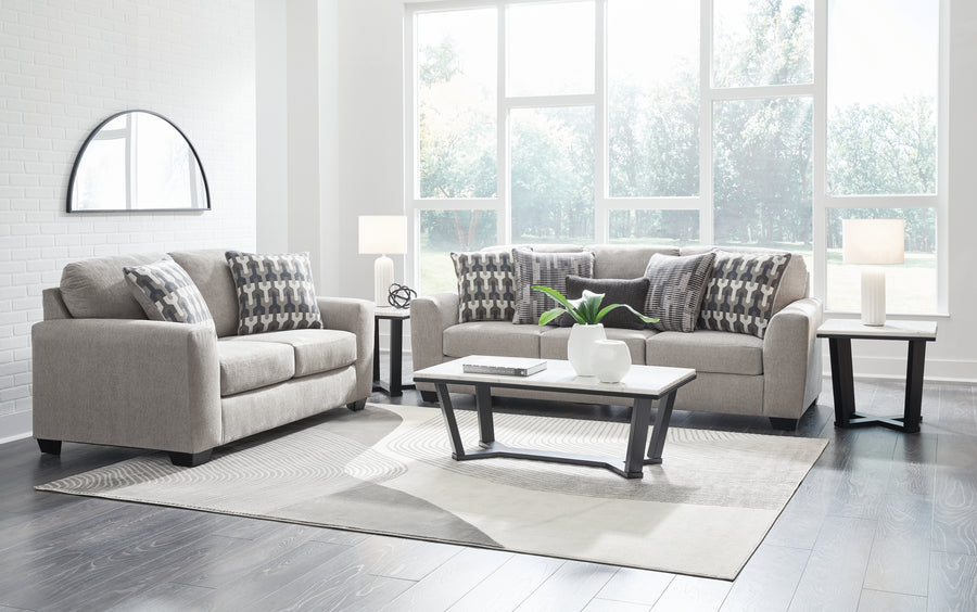 Avenal Park Flannel Sofa and Loveseat 50805