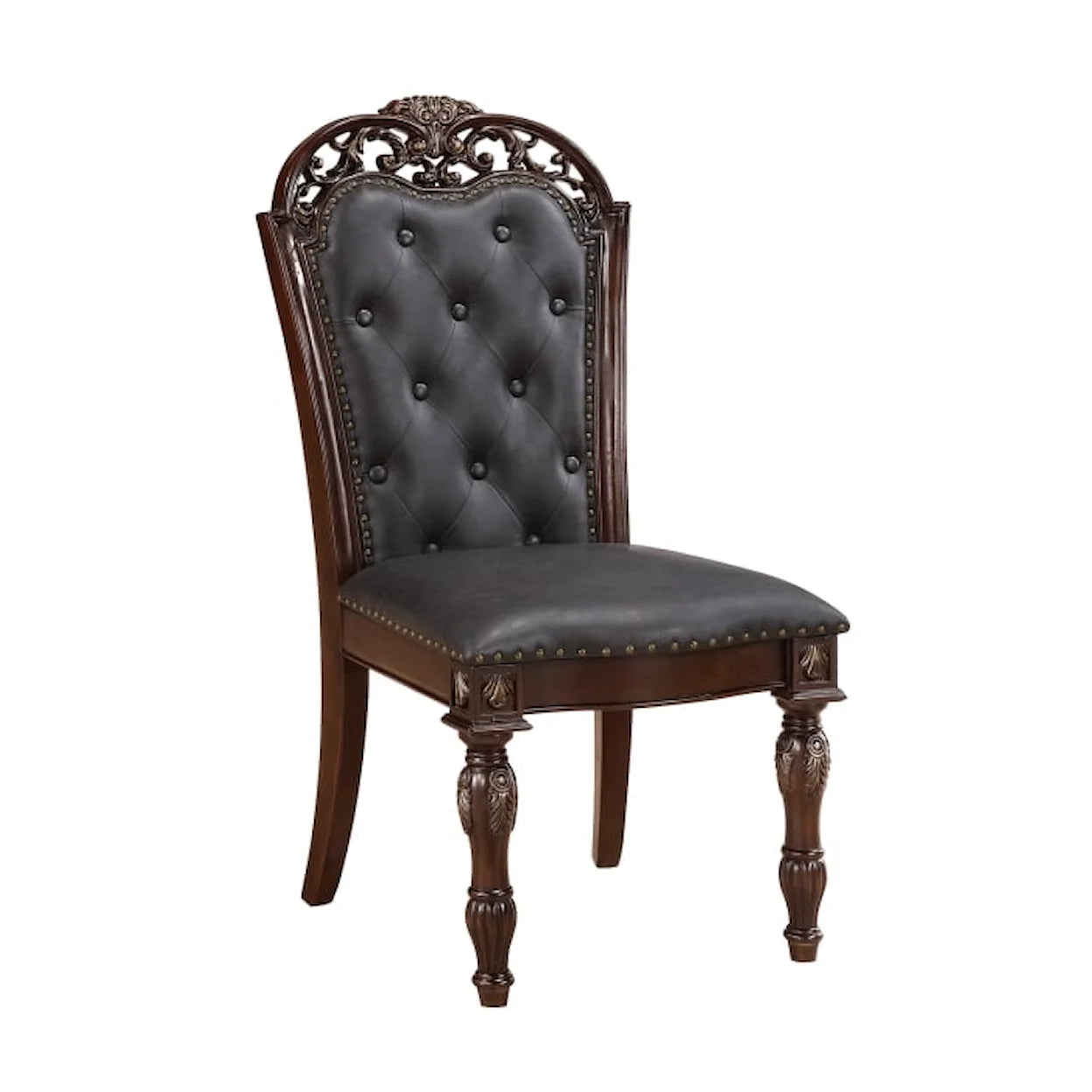 Adelina Cherry Birch Veneer Extendable  Dining Room Set 1468