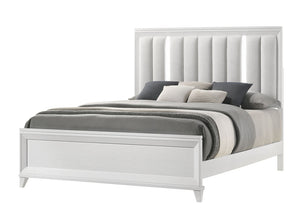 Cressida White LED Panel Bedroom Set B7300