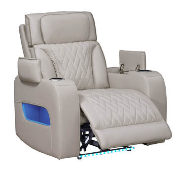 Dubai Sand POWER/LED/BLUETOOTH SPEAKERS 3pc Reclining Set