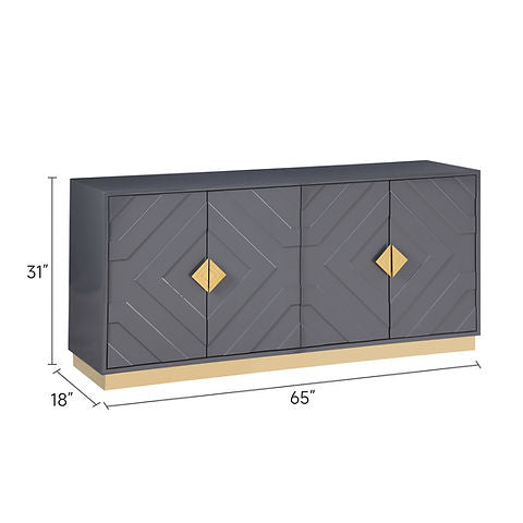 Paros Grey/Gold Console A-C12