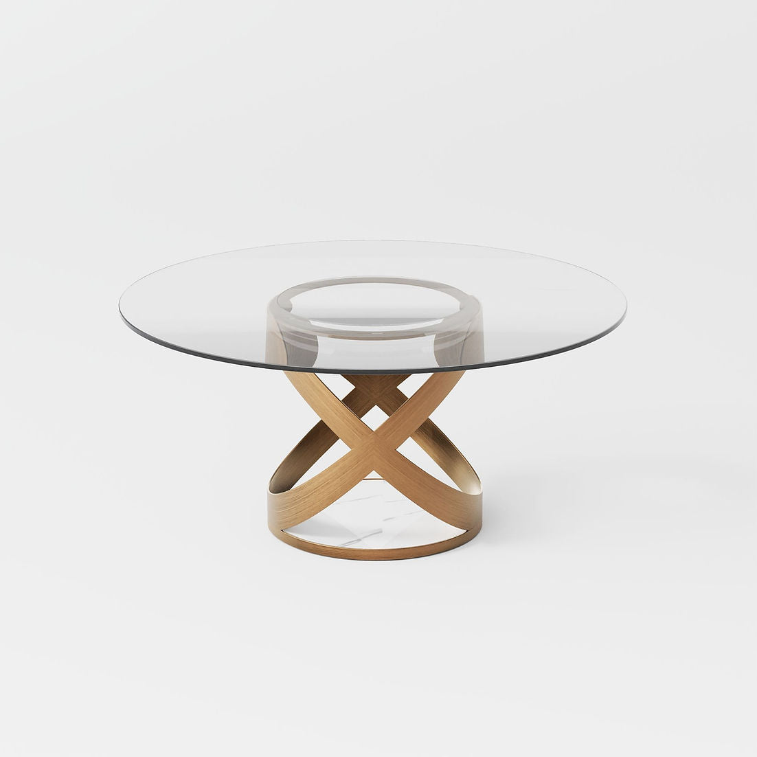 Sami 51" Glass Top Dining Table