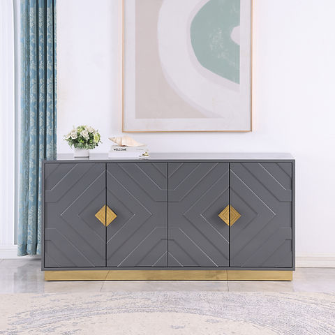 Paros Grey/Gold Console A-C12