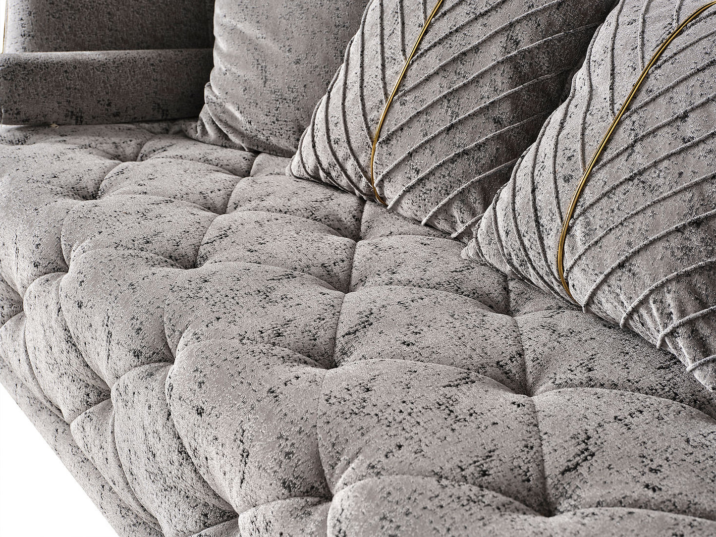 Elit Grey Sofa and Loveseat