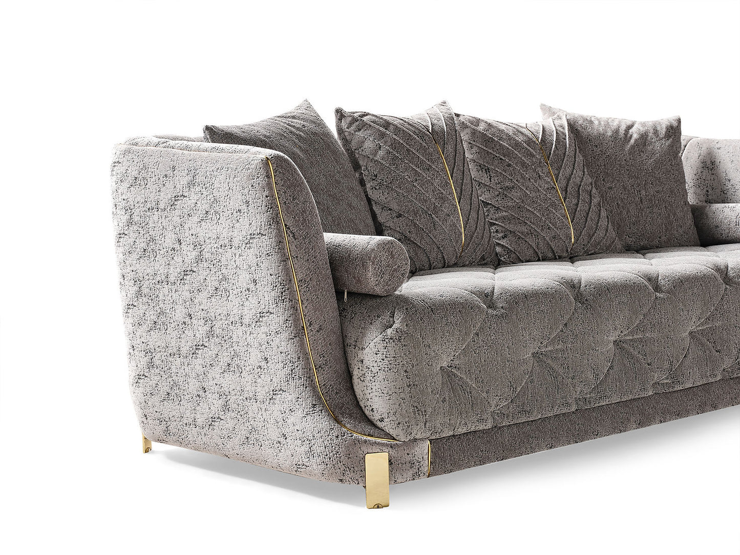 Elit Grey Sofa and Loveseat
