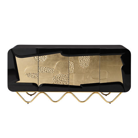 Adora Black/Gold Console Table A-C14