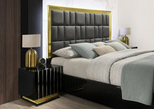 Load image into Gallery viewer, Nina Black  Platform LED Bedroom Set B84