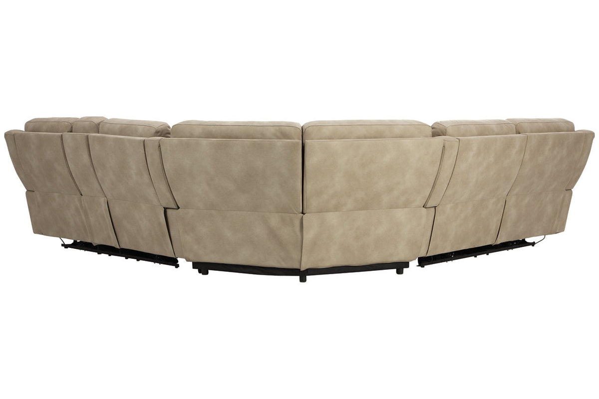 Next-Gen DuraPella Sand POWER 3PcReclining Sectional 59302