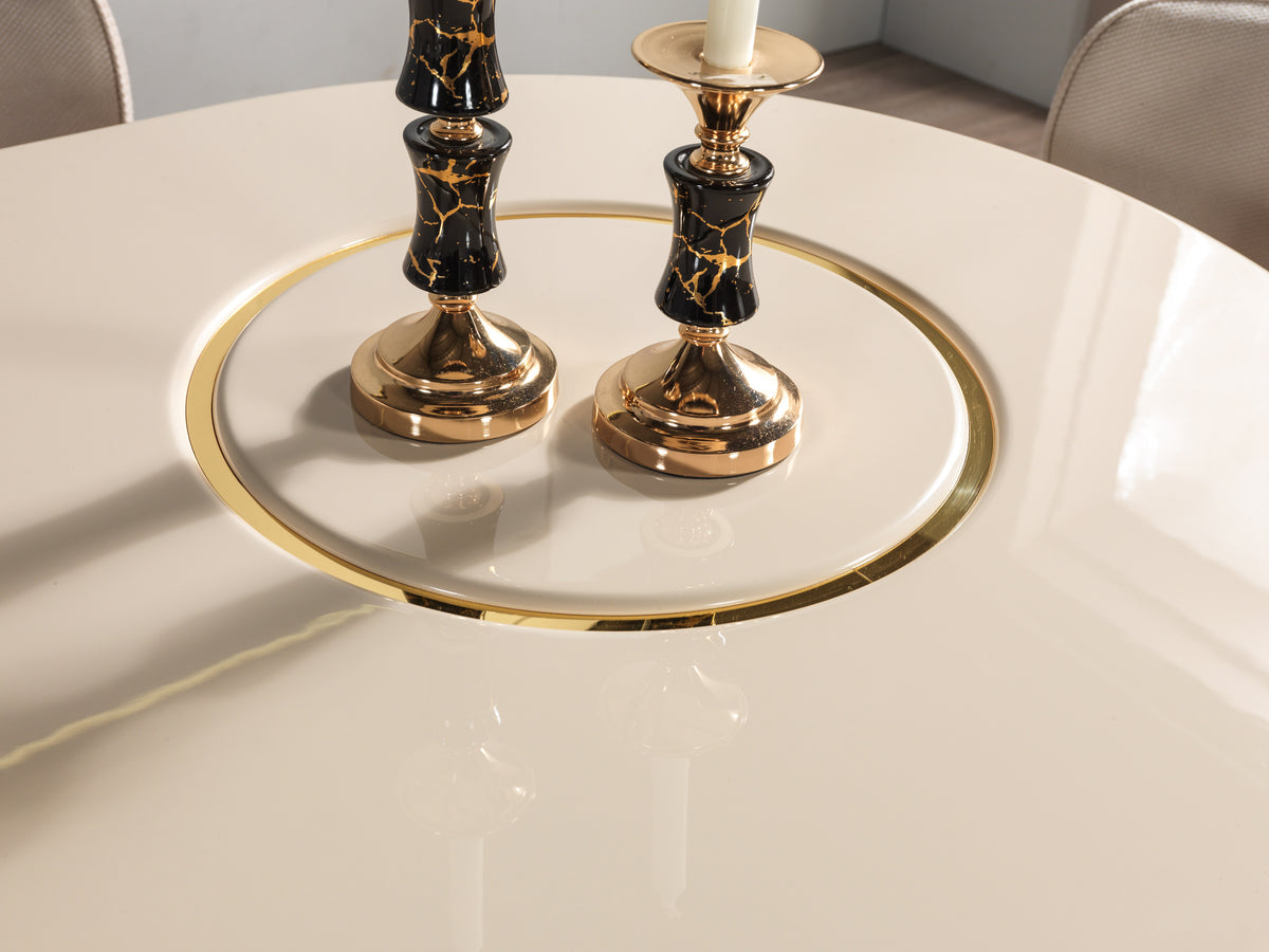 Helena Ivory 7pc Dining Room Set