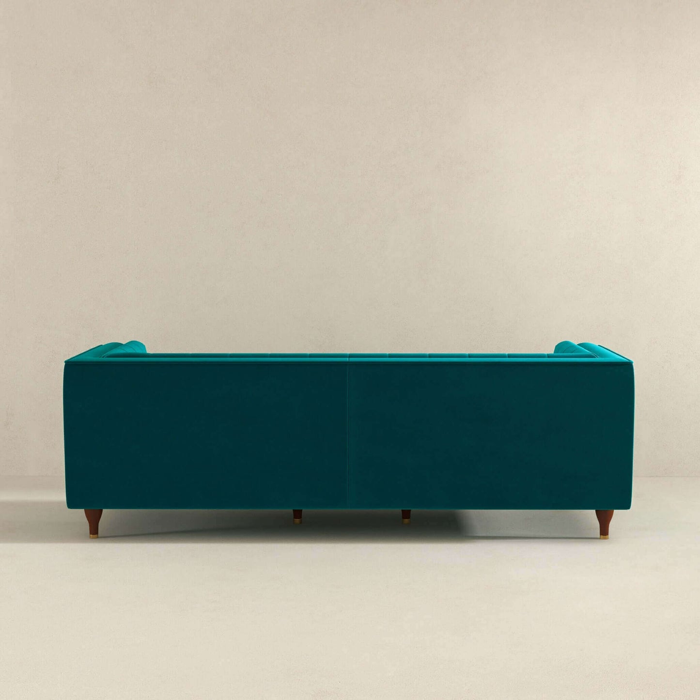 Evelyn 88" Teal Velvet Luxury Chesterfield Sofa