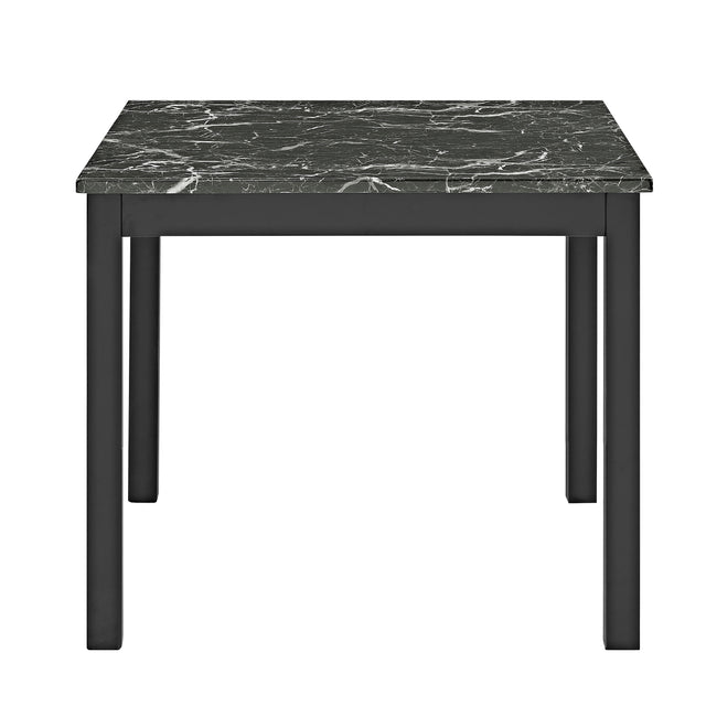 Lennon Black/Black Velvet 5pc Counter Height Set 1715