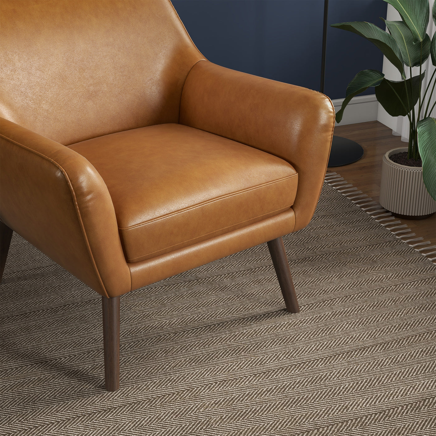 Panom Tan Genuine Leather Lounge Chair