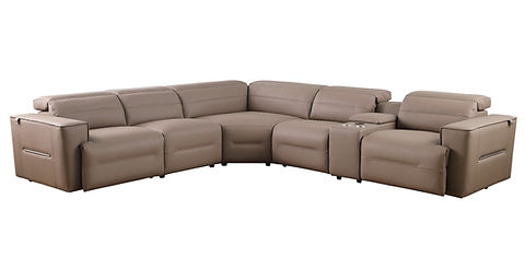 Nexus Brown POWER Reclining Sectional MI-1260